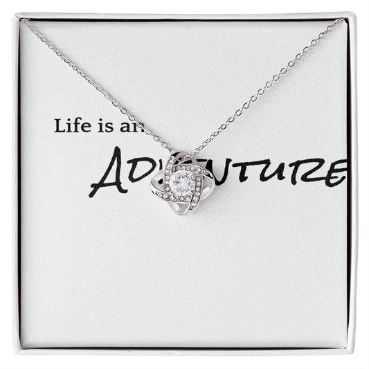 To My Soulmate-Loveknot Necklace- best kind of trouble